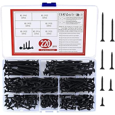 Zeskantige houtschroevenset 8 x 50, nylon / staal 2 stuks - | De juiste producten