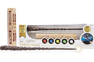 WOW! PODS WOW! STUFF Harry Potter Hermione Bacchetta Ricaricabile per Pittura Luminosa con Punta a LED Multicolore, Singolo, Colore Cranberry, 14" Rechargeable, WW-1126