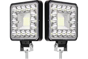 ‎ANTOM antom LED Arbeitsscheinwerfer 9-36V 132W arbeitsscheinwerfer led 12v 6500K IP67 Wasserdicht scheinwerfer Rückfahrscheinwerfer für SUV Traktor Bagger Traktoren Schlepper (2 Stück)