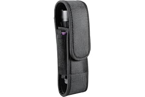 YONCONO Flashlight Holster, Molle Tactical Torch Cover Case Nylon Adjustable LED Torch Pouch Fit 5" to 7“ Flashlight for Outdoor Camping Hiking Hunting