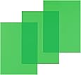 Pavo Einbanddeckel-Klarsichtfolie A4, PVC-Folie, 0.20 mm, 100-er Pack, transparent/grün
