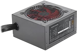 MARSGAMING Mars Gaming MPB850, Fuente Alimentación PC 850W ATX, 6 Años Garantía, 80Plus Bronze 230V EU, 90% Eficiencia, Ventilador FDB 120mm con Tecnología AI-RPM y Sistema Antivibración, Negro