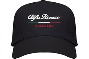 Genérico Gorra Negra con Logotipo de Alfa Romeo Racing Hombre
