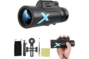 GAGAAL 12x50Monocular-Telescope High Powered Monocular for Adults Monocular for Smartphone Adapter Monocular Telescope Hunting Wildlife Bird Watching Travel Camping Hiking