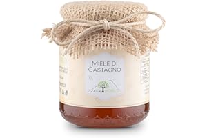 Etnaworld Miele di Castagno dell'Etna 500 gr 100% Naturale e Artigianale - Miele Siciliano Made in Italy
