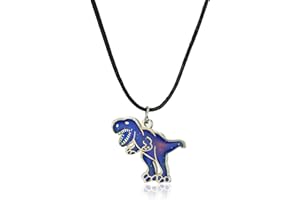 Ello Elli T-Rex Dinosaur Color Changing Mood Pendant Necklace for Boys & Girls