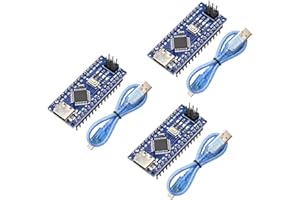 Nano Scheda di Sviluppo con Cavo Binghe 3 Pezzi Nano-V3 Scheda di Sviluppo con Chip CH340 Type-C Interfaccia 5V 16M 328P Microcontrollore Compatibile con Arduino IDE