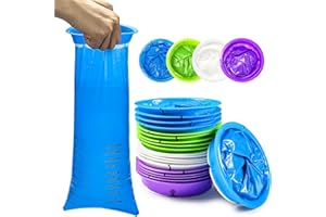 SILTTBLE 20 Piezas Bolsas Vomito Coche con Anilla, Hermético A Prueba de Fugas 1000ml Capacidad para Recolectar Vómitos, Bolsas para Náuseas y Mareo en Viajes Portátil para Niños, Adultos y Mujeres Embarazadas