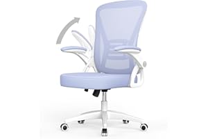 naspaluro Sedia da Ufficio, Sedia Ufficio Ergonomica, Poltrona Ufficio con 90° Bracciolo Regolabile, Sedia scrivania Traspirante con Supporto Lombare, Viola