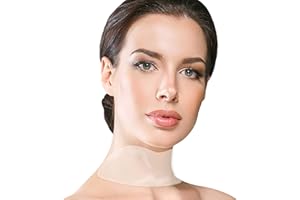 ‎BLUMBODY Hals Antifalten Pads - Anti-Aging Feuchtigkeitsspendende Straffende Haut-Safe Silikon Hautpflege Schönheit Patches - über Nacht wiederverwendbar Feine Linie Prävention & Lift Colleté (1-mo Supply)