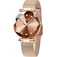 CIVO Orologio Da Donna In Acciaio Inossidabile – Quadrante Bianco Con Strass – Bracciale Argento – Regalo Con Attrezzo Per Rimuovere Maglie