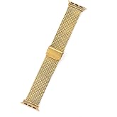 Quse Buckle Milano &Ccedil;elik Kordon, Apple Watch Series SE/10/9/8/7/6/5/4/3 ile Uyumlu, 46mm/45mm/44mm/42mm/41mm/40mm/38mm