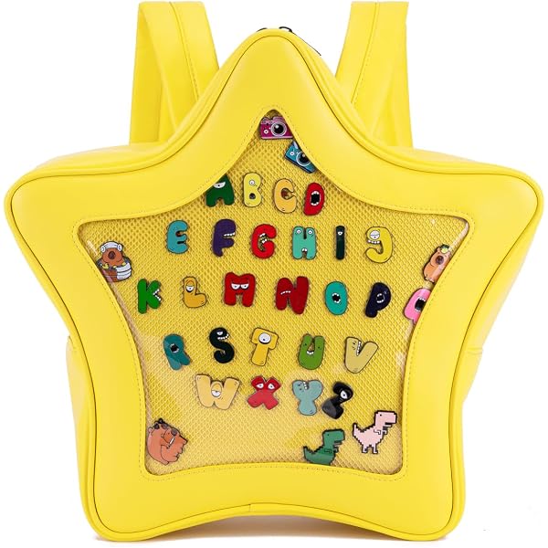 Homvik Star Ita Bag Pins Backpack Cute Aesthetic Pins Bag With - 5