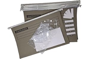 NOTI Eastlight A4 Suspension Files with Tabs and Inserts Pack of 20 ** Check Size Before Ordering **