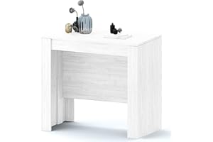 ARREDITALY Tavolo Consolle Allungabile Oslo Plus Fino A 3 Metri, Tavolo 14 Posti Salvaspazio Multiposizione, Design Moderno Ed Elegante, Consolle Per Casa E Ufficio, 78 x 51 x 90 cm, Colore Bianco Frassino
