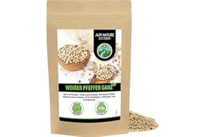 Alpi Nature Pieprz biały cały 250 g, biały pieprz cały, białe ziarna pieprzu, ziarna pieprzu biały