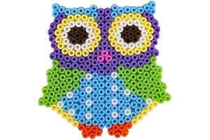 La Manuli Perline da stirare con stencil e motivo colorato + pinzette + carta da stiro (Gufo)