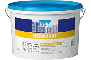 Herbol Herbidur matt Hochleistungs-Fassadenfarbe weiss / 12,5 Liter