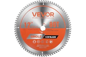 VEVOR Cirkulärt sågblad Ø 305 mm cirkelsågblad, 80 tänder, 25,4 mm skaft, för träbearbetning plywoodskärning hårt trä