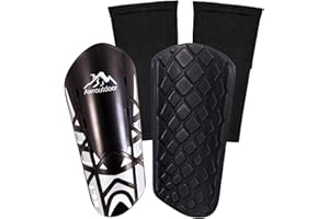 Awroutdoor schienbeinschoner Kinder Fussball, Schienbeinschoner Fußball Herren mit Socken, Langlebige schienbeinschoner fußball Set Ergonomische Vermeidung von Verletzungen