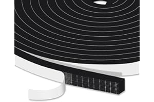 YIMIKI Self-Adhesive Door Seal for Doors Windows 10 mm (W) x 6 mm (D) Noise Insulation Waterproof Rubber Seal Sealing Tape Window Seal Self-Adhesive with High Density Total 10 m Long