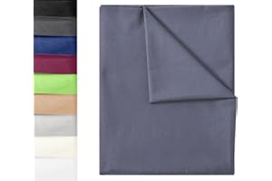 ‎GREEN MARK TEXTILIEN GREEN MARK Textilien Klassische Bettlaken | Betttuch | Laken | Leintuch | Haustuch 100% Baumwolle ohne Gummizug vielen Größen und Farben Größe: 240x275 cm, anthrazit grau