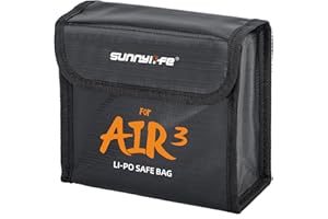 ZJRXM Air 3 batería caja fuerte bolsa ignífuga seguridad carga bolsa de almacenamiento para DJI Air 3 Drone accesorios de batería a prueba de explosiones bolsa de batería para DJI Air 3, Para 3