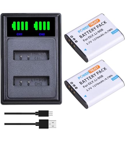 LI-50B Li50b Battery USB Charger For Olympus Z31 XZ1 U6010 SZ20 SZ14 U1010 TG-82 - Foto 9