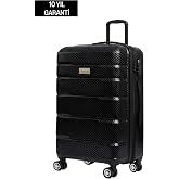 NIPPON B&uuml;y&uuml;k Boy Polikarbon Valiz, 78x47x27 cm, Karbon Siyah, TSA Kilit, 360&deg; Tekerlek, 10 Yıl Garantili