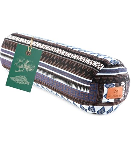 DoYourYoga Yoga-Bolster Paravati - gefüllt mit Dinkelspelz