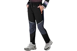 ANGEL CITIZ Kinder Softshellhose Winter Skihose für Jungen & Mädchen Thermo Regenhose Kinder mit Reflektoren Wathose Wanderhose Outdoor 116-158