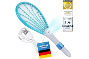 GOODS+GADGETS Electric Fly Swatter Electric Fly Catcher Insect Killer Mosquito Swatter Test Winner Customer Satisfaction (Deluxe Pack of 1)