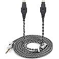 FAAEAL 8N Monocrystalline Copper Silver Plated Cable Compatible with Sennheiser HD650 HD600 HD580 HD660S HD6XX HD565 HD545 Headphones 3.5mm 4.9ft