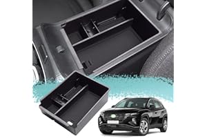 ZCLINKO Hyundaii Tucson NX4 2021 2022 2023 Center Console Organizer Armrest Container Storage Box for Coin and Sunglass Holder Centre Armrest Car Accessories with Anti -slip Mat(Blue)