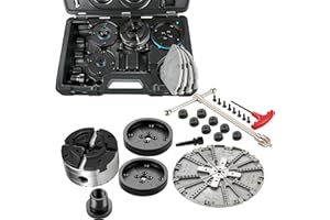 Frantools Backenfutter 100mm Drechselfutter 4 Backen Drechselspannfutter Spannfutter selbstzentrierend Drehfutter für Drechselbank