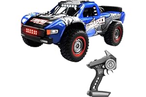 OBEST 4WD Coche Teledirigido de Alta Velocidad Sin Escobillas 2845, 70 km/h RC Drift Truck, 2.4Ghz Coche Control Remoto de Carreras Todoterreno, Juguete Coche Crawler Niños Adultos, Regalo Navidad