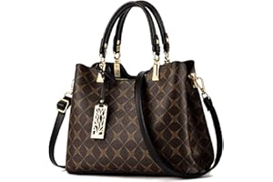 NICOLE & DORIS Borse a Mano Donna Borsa a Tracolla Moda Borsa Spalle Elegante in PU Pelle Borse Tote Pochette Borsetta per Lavoro Shopping Viaggio Nero