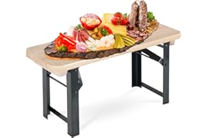 ‎STAGECAPTAIN Stagecaptain BB-55 NT Hirschgarten Bierzeltbankerl - Bierzelt-Bank im Miniaturformat - Nützliche Deko für jedes Buffet - Abmessungen (LxBxH): 54,5 x 19,5 x 26,5 cm - Natur