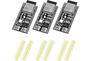 ESP32-S3-DevKitC-1 XTVTX 3 Pieces ESP32-S3 WROOM-1-N16R8 Development Boards 16M External Flash Extension 8M PSRAM with WiFi, Bluetooth 5.0 for Arduin