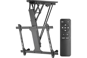 ‎MACLEAN Maclean MC-880 Profesjonalny Elektryczny Pochylany Uchwyt TV 32-70" na Sufit, Uniwersalny Sufitowy uchwyt Regulowany o Obciążeniu do 35 kg z Pilotem Zdalnego Sterowania, Max VESA 600x400