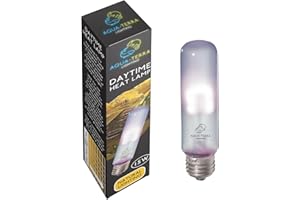 Aqua-Terra Lighting 15W Daytime Heat Lamp Bulb for Terrariums/Vivariums - E27 Standard Screw Base - Ideal for Broad-Spectrum of Natural Day Light