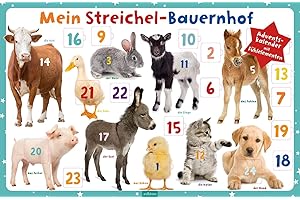 ARS EDITION GMBH Mein Streichel-Bauernhof: Adventskalender mit Fühlelementen