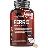 Ferro Integratore 400 Micro Compresse Ferro Vegan (6+ Mesi) Senza Magnesio Stearato, il Ferro Contribuisce al Normale Metabol