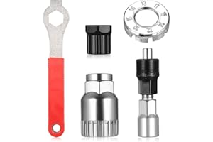 YiLUXmyyxgs 5 Pcs Extracteur de Manivelle et Outil de Pédalier Vélo, Outil Réparation de Vélo Démonte Pédalier VTT avec Clé de 16 mm, Demonte Pedalier Velos pour Démontage Manivelles de Vélos