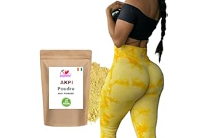 I LOVE MY POPOTIN MUSCLEZ VOS FESSES PAS VOS COMPLEXES Poudre d'Akpi Naturelle – Grossir Poitrine et Fesses | Volume Fessier et Raffermissement Seins | Booster de Courbes |100 G I Love My Popotin