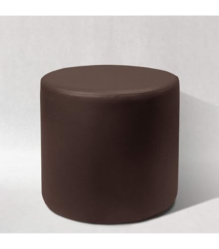 Pouf Cubo 40x40x40 Cm In Ecopelle - Morbido, Sfoderabile, Made In Italy, Grigio Chiaro, Per Interni