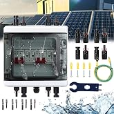Photovoltaic Surge Protection, 2 Inputs and 2 Outputs DC Circuit Breaker Lightning Protection 2 Strings 1000V DC 40A 20-40KA