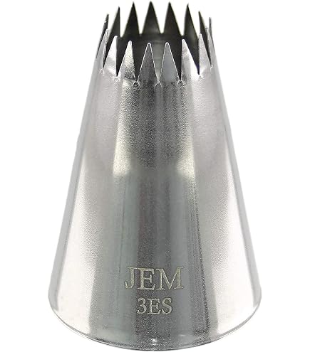 PME NZ1010 Jem - Set di ugelli per cupcake, collezione media, confezione da 3, in acciaio INOX