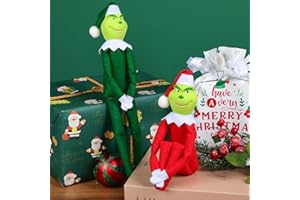 YUVATERA Grin-ch Decoraciones de Navidad,Adornos Arbol Navidad,Navideños Decoraciones para Árbol de,para,Hogar,Fiesta de Vacaciones