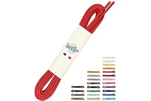 Laceter Lacets Ronds Cirés Fins 2,4mm pour Chaussures de Ville - Lacet Idéal pour Derbies, Richelieu, Bottines Cuir, Mocassins - Style Habillé Élégant et Résistant